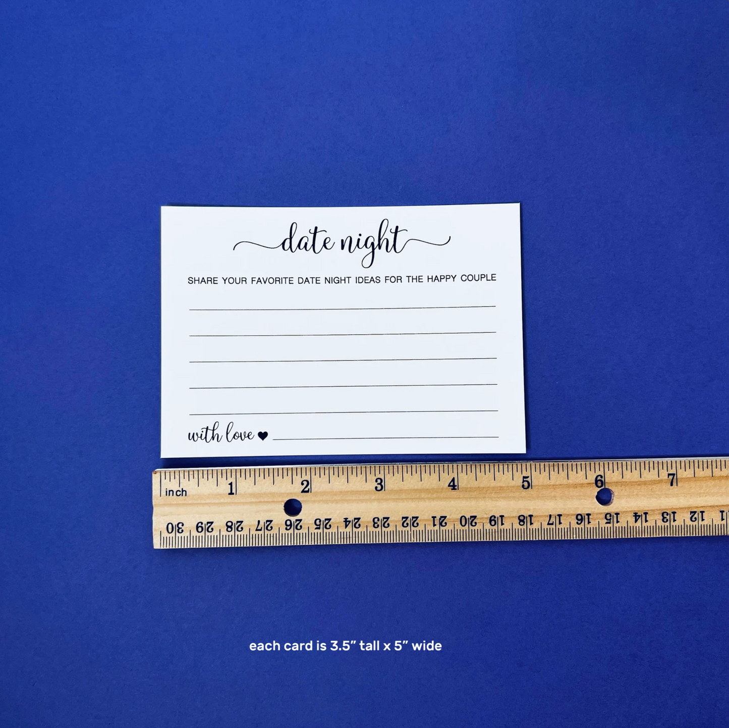 Date Night Cards for the happy Couple - Rehearsal Dinner, Engagement Shower, or Wedding Game