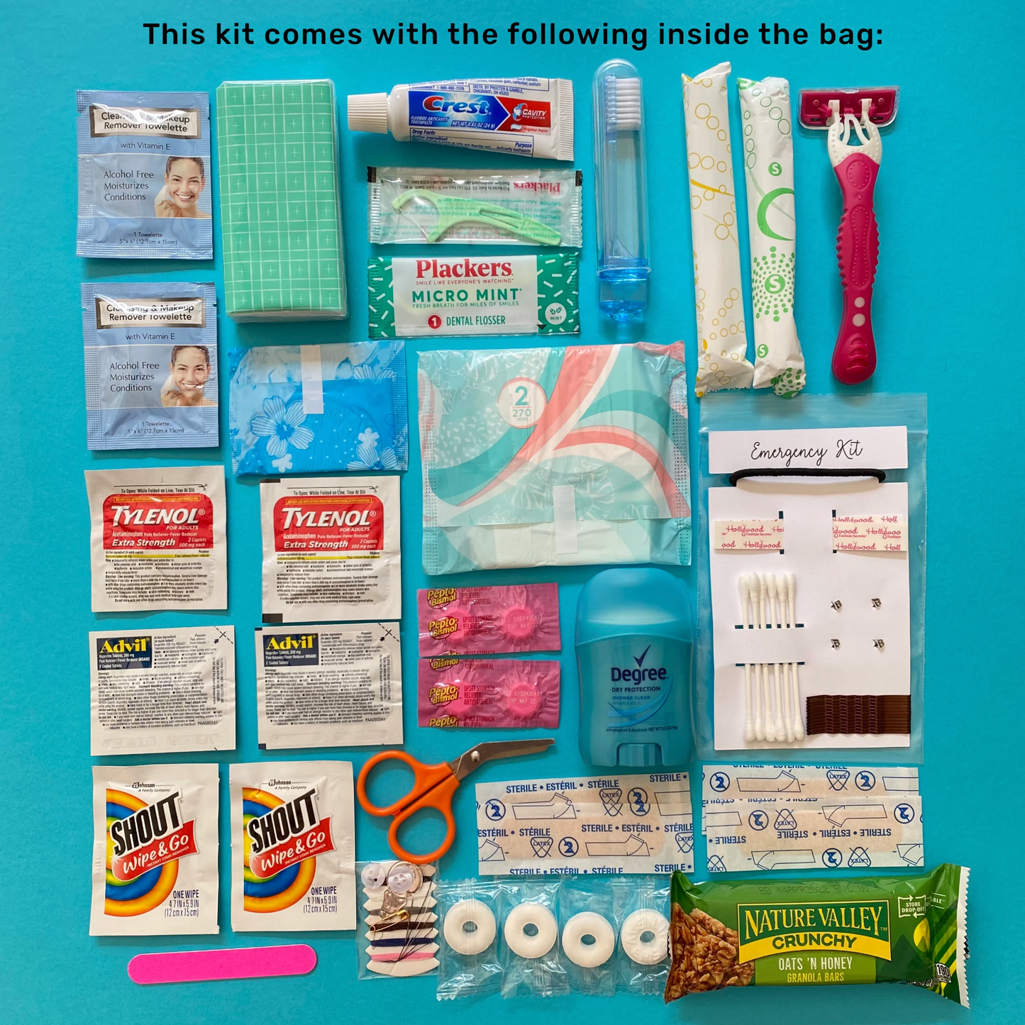 Bridal Emergency Kit- Medium Navy Bag