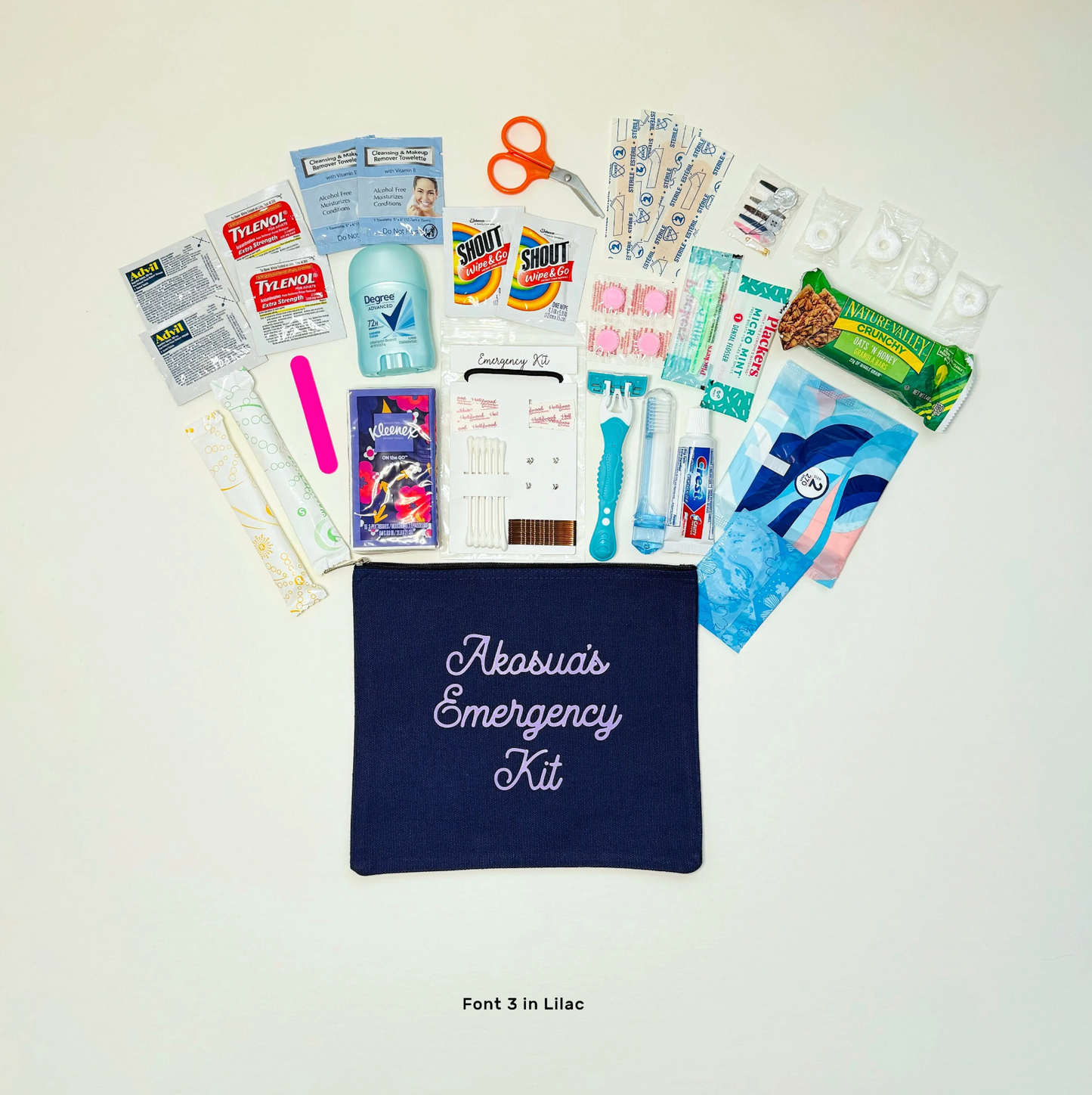Bridal Emergency Kit- Medium Navy Bag