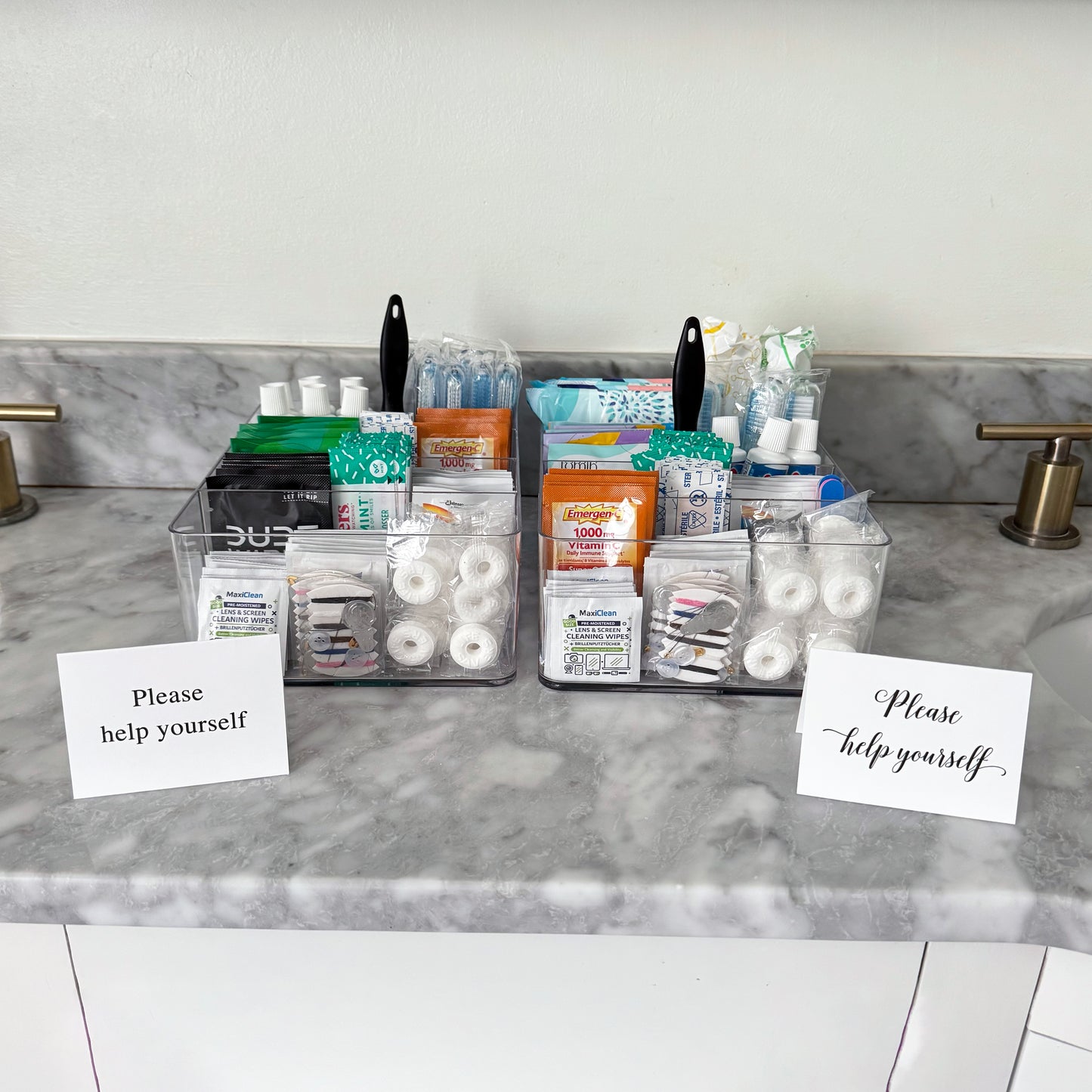 Super Deluxe His and Hers Wedding Bathroom Large Trays