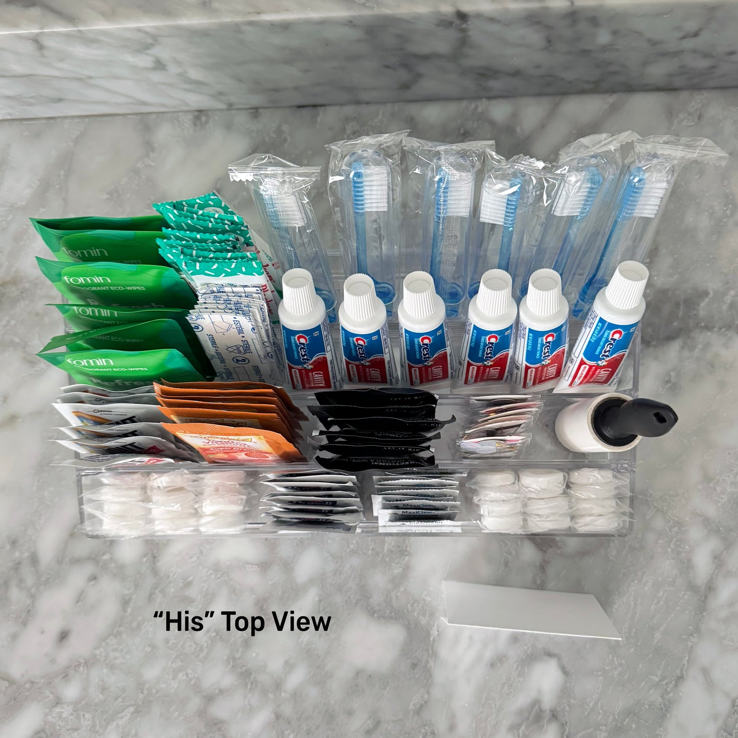 Super Deluxe His and Hers Wedding Bathroom Large multi-level Trays