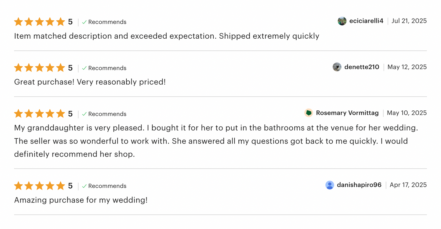 Super Deluxe His and Hers Wedding Bathroom Large Trays