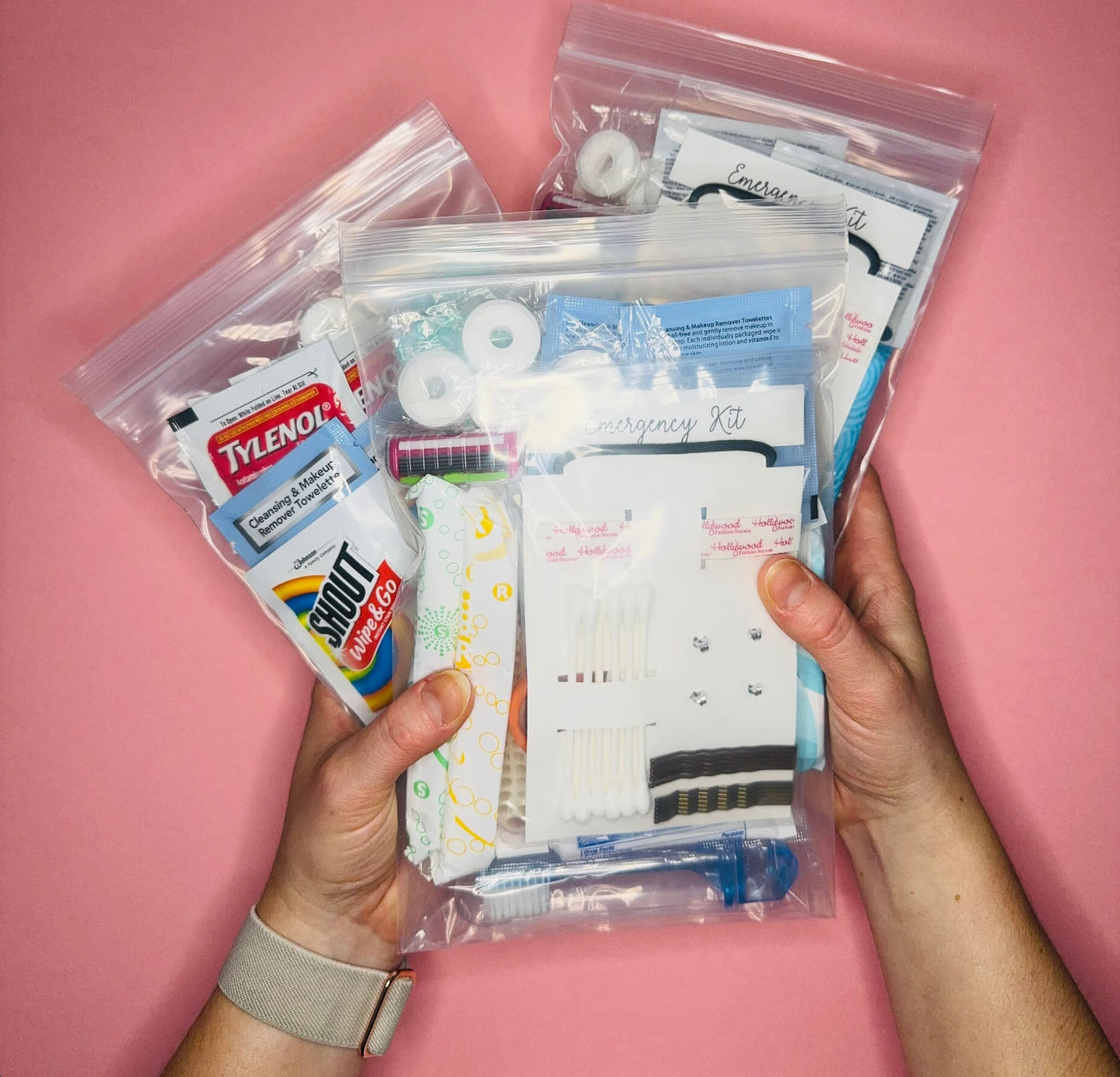 Just the items Emergency Kit - Heavy Duty Clear Bag