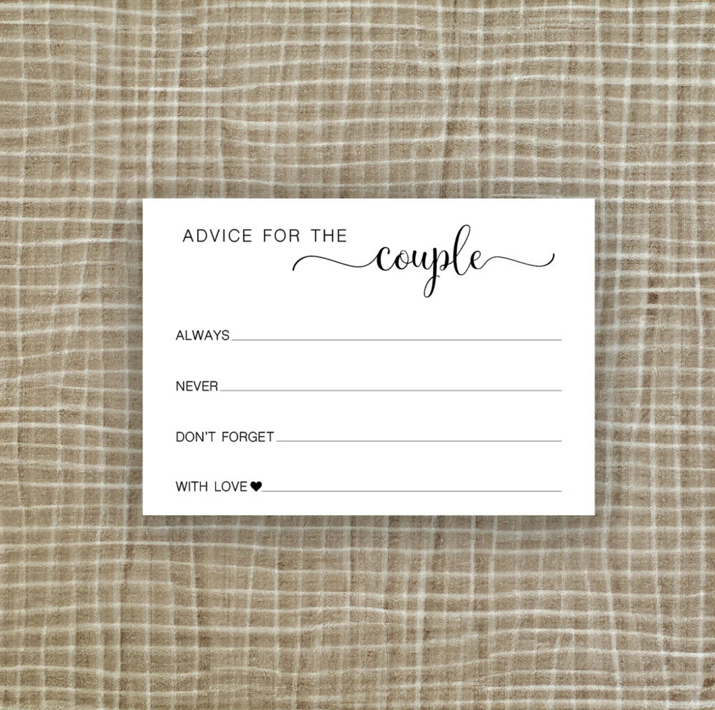 Advice for the Couple Cards: Always, Never, Don't forget...  Digital Download