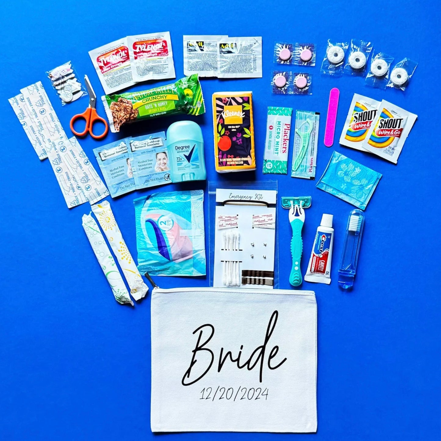 Bridal Emergency Kit- Medium White Bag