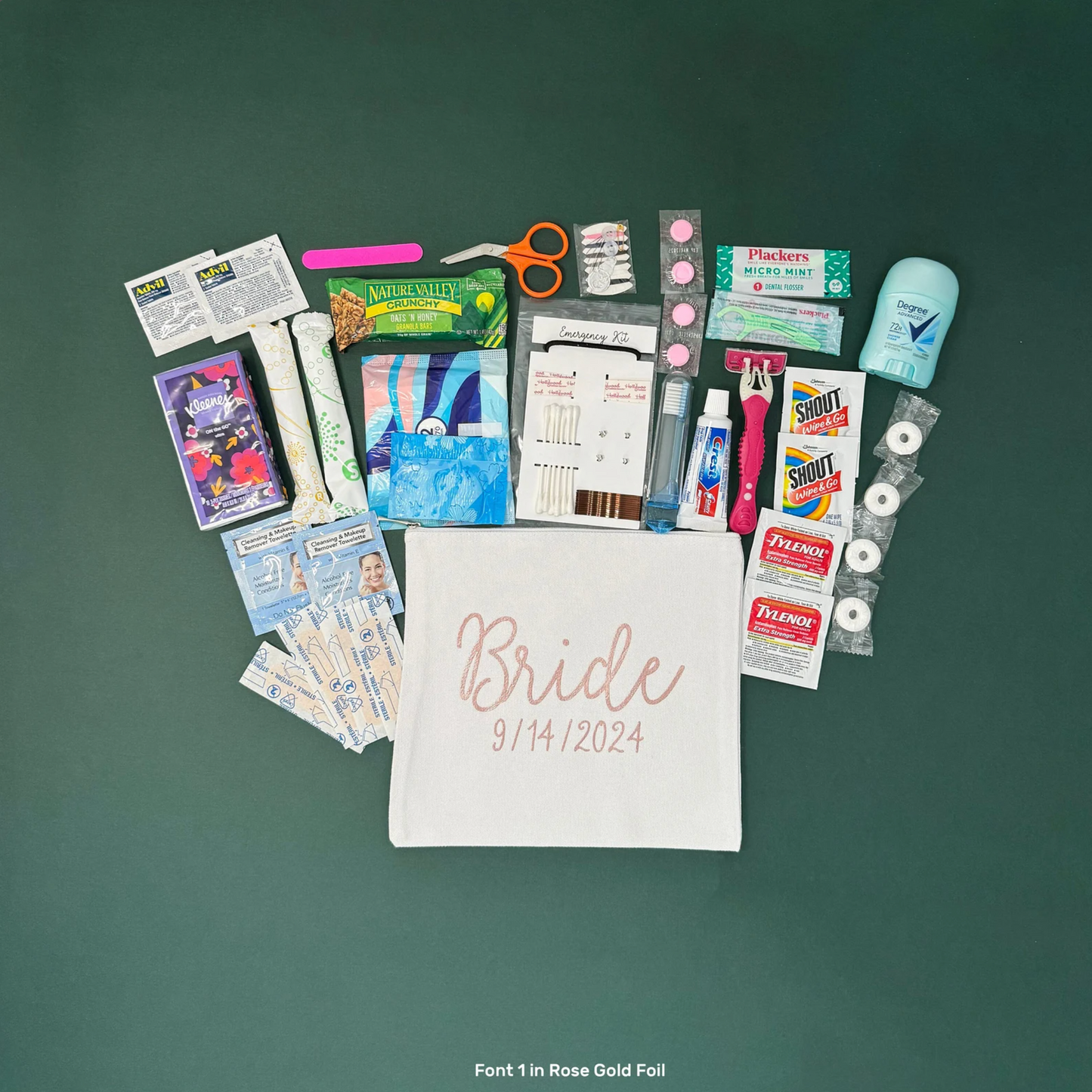 Bridal Emergency Kit- Medium White Bag