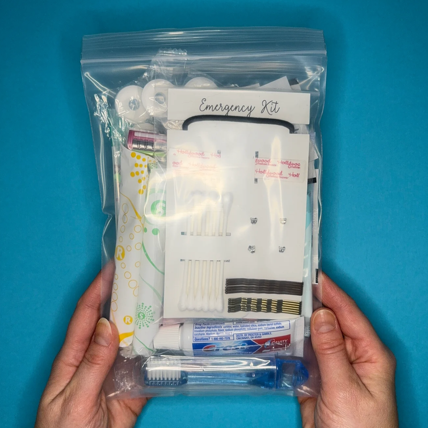 Just the items Emergency Kit - Heavy Duty Clear Bag