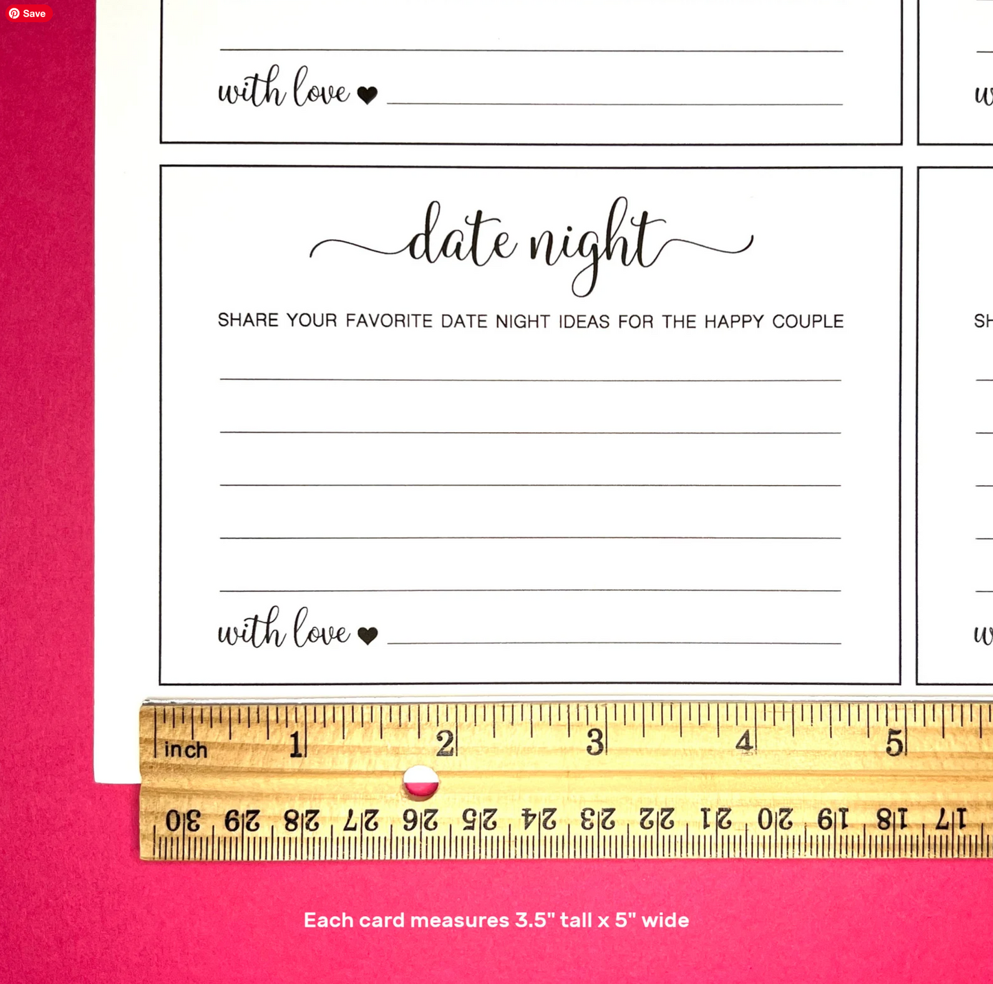 Date Night Cards for the happy couple - Digital Download