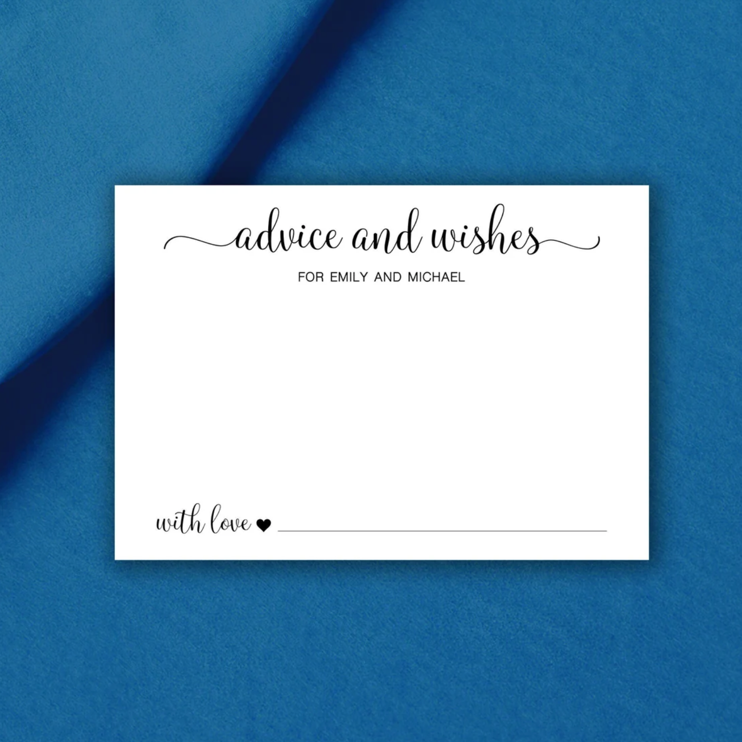 Advice & Wishes Cards - Wedding or Baby Shower Advice Cards