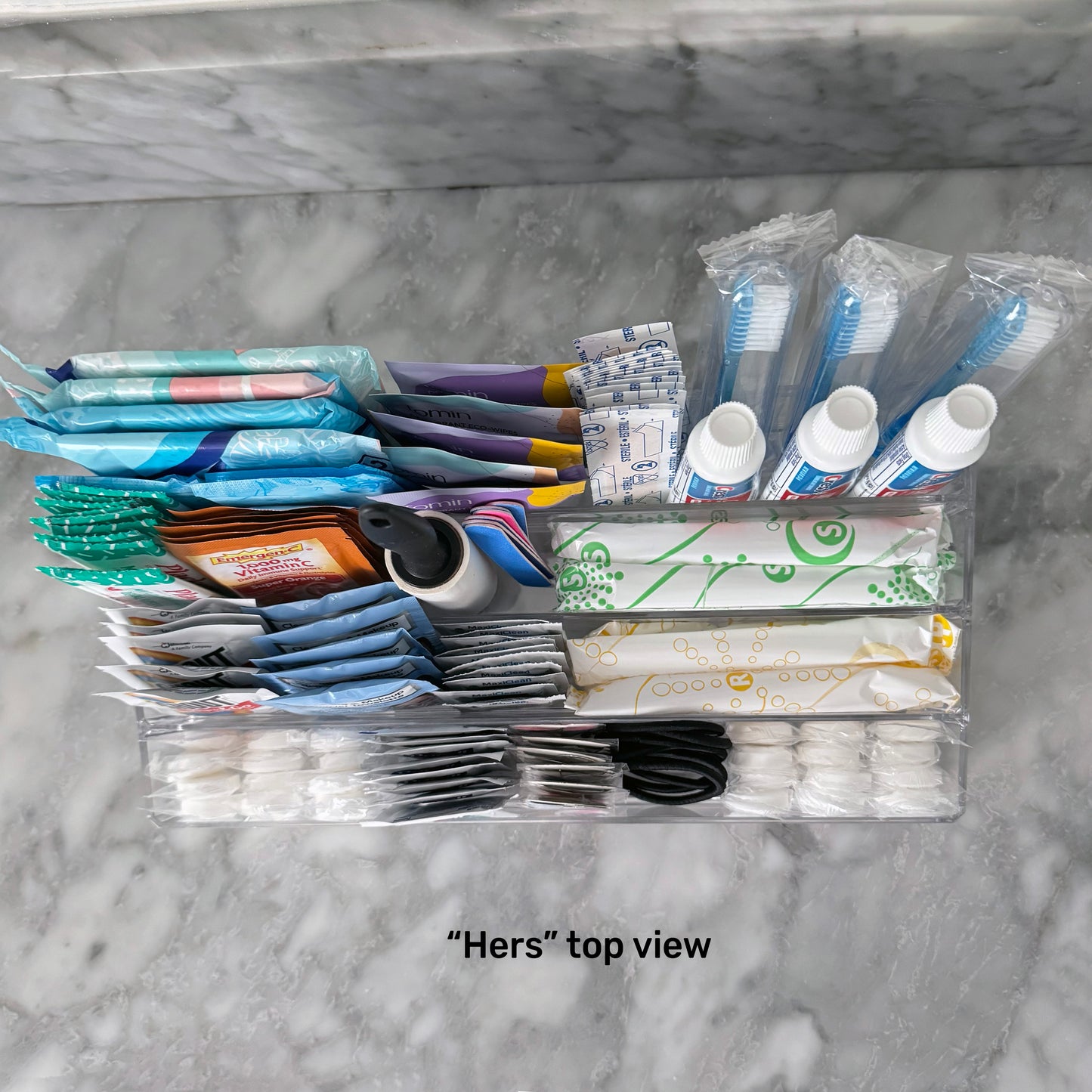 Super Deluxe His and Hers Wedding Bathroom Large multi-level Trays