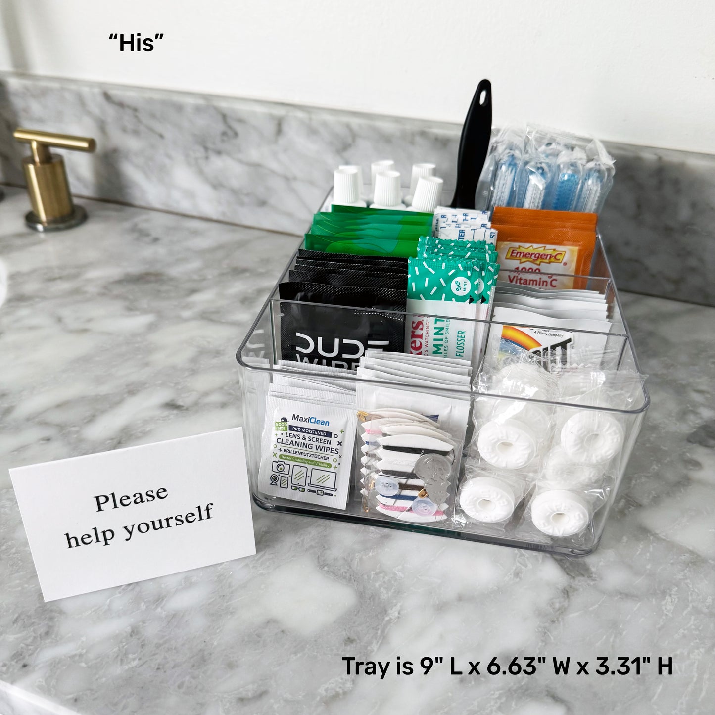 Super Deluxe His and Hers Wedding Bathroom Large Trays