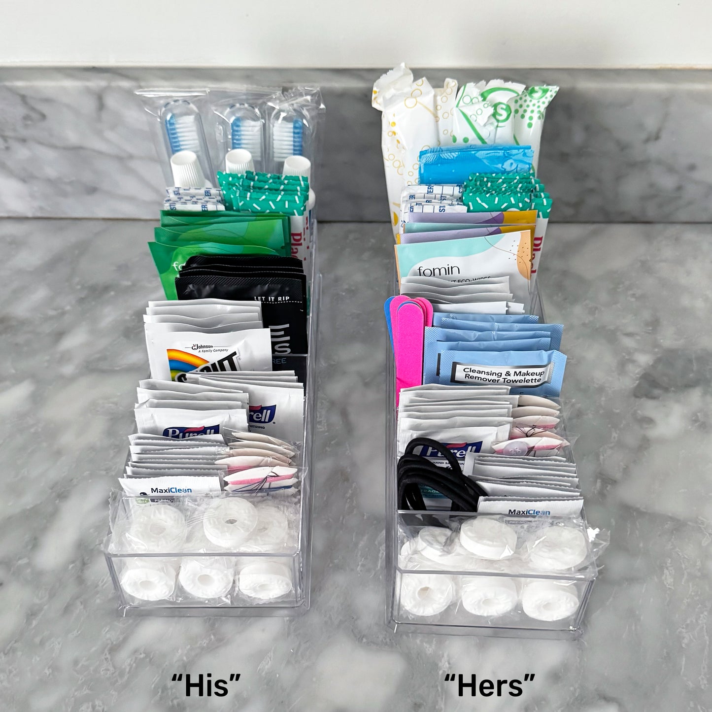 Deluxe His and Hers Wedding Bathroom Trays