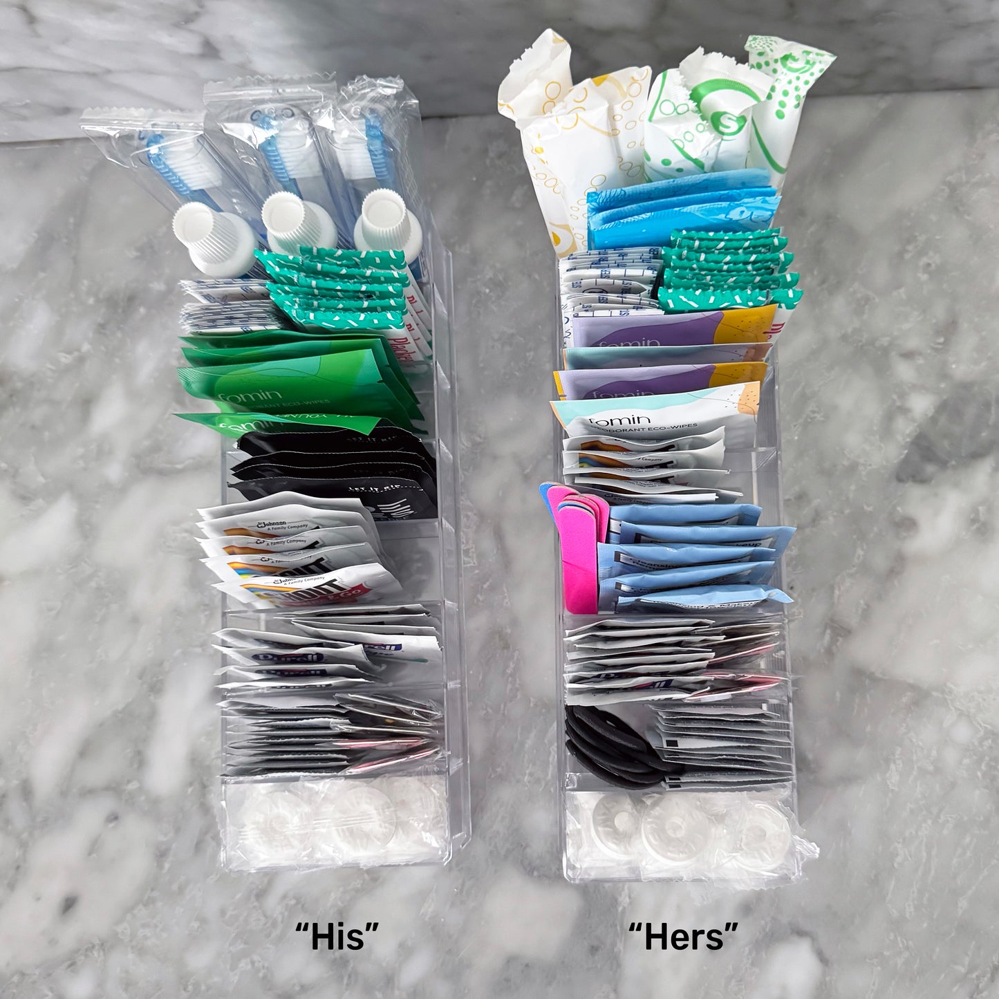 Deluxe His and Hers Wedding Bathroom Trays