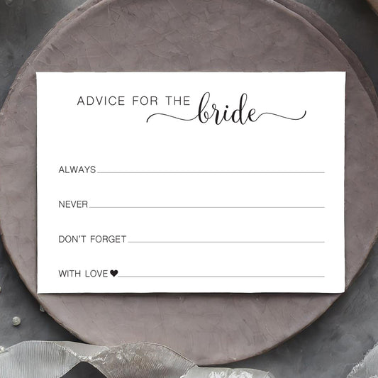 Advice for the Bride Cards: Always, Never, Don't forget...