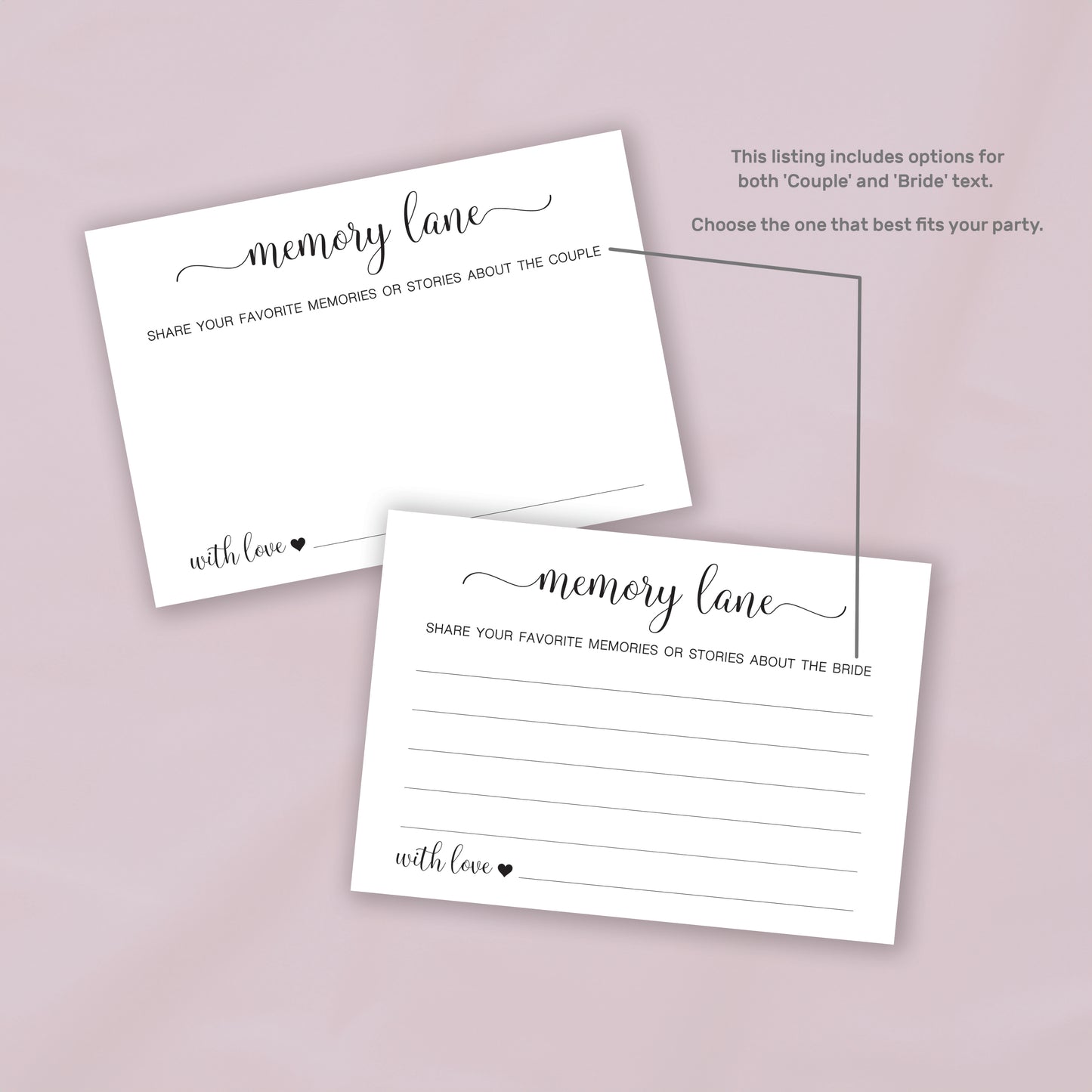 Memory Lane Cards - Digital Download